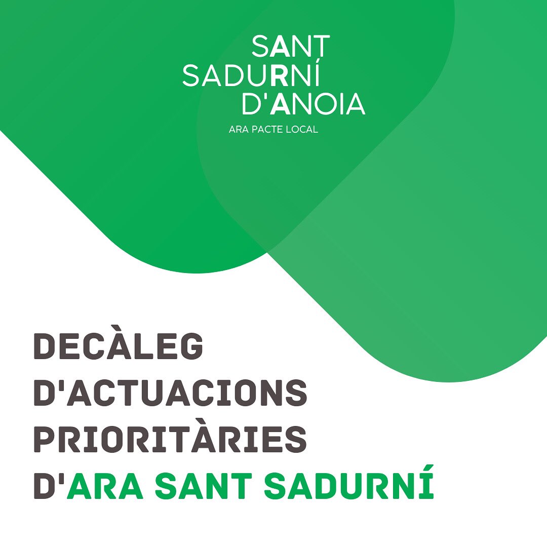 ARASantSadurni's tweet photo. 🟩 Avui hem fet arribar un 'Decàleg d'actuacions prioritàries' a tots els grups municipals.

@ARASantSadurni no ens aturem. https://t.co/7v0sPBxuFh