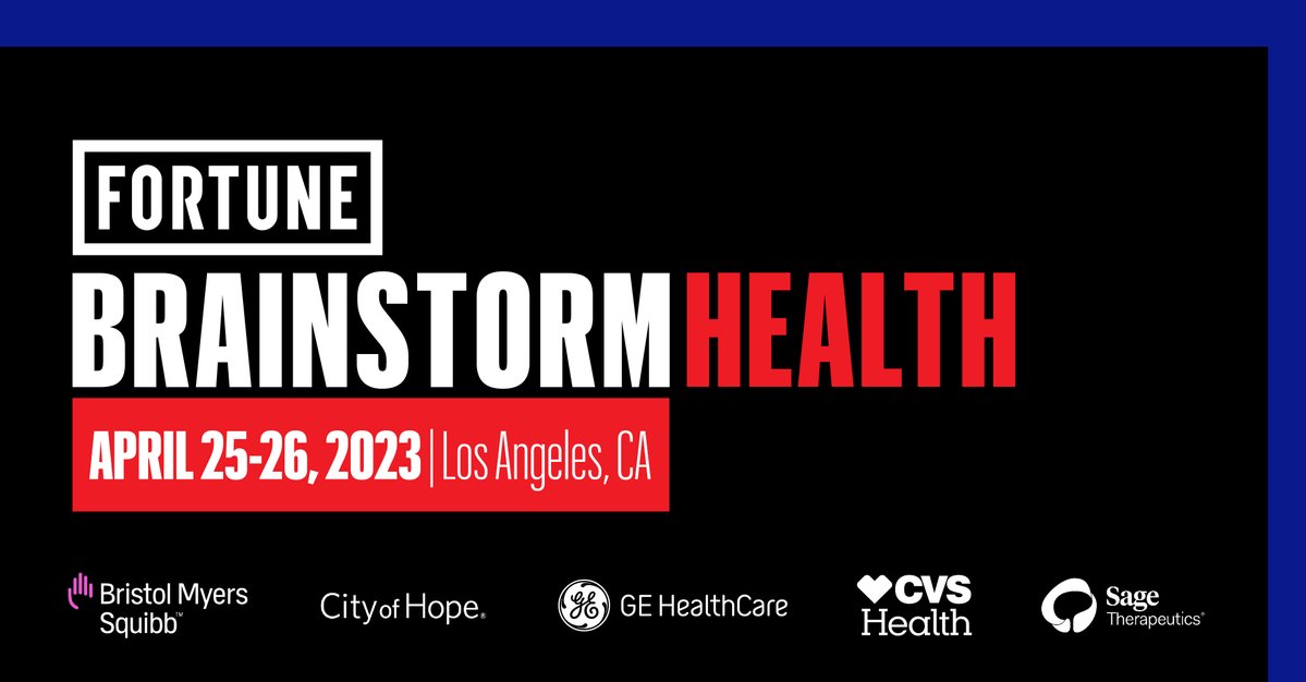 bstormhealth's tweet photo. #FortuneHealth kicks off today.   

Stay tuned for coverage of powerful leaders at the crossroads of business, technology, and health care.  

See our full list of speakers here 👉 https://t.co/g5yDI6a7Vt https://t.co/d1QRjZ2kOz