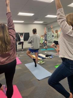 wwt_life's tweet photo. Today we kicked off our Spring into Fitness: Yoga Series! WWT Wellness + LEAD + ABLE are partnering together on the weekly Yoga Series made for everyBODY! https://t.co/18vNmTOAwW