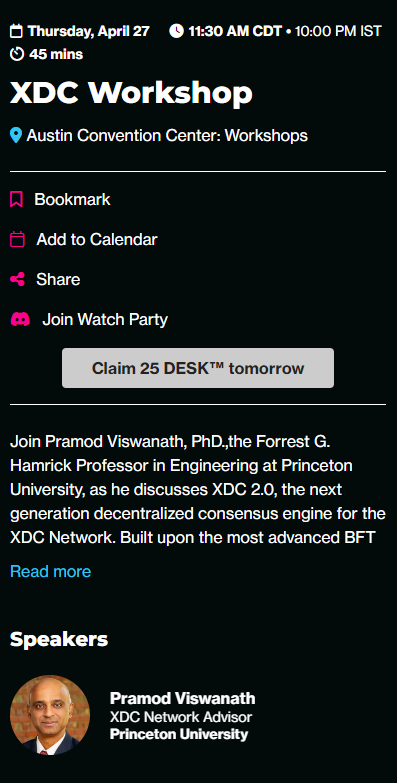 CryptoQueenVinn's tweet photo. Check out the Agenda in detailπ
XDC Workshop: https://t.co/ryAHDEPKJu
Web3athon Grants Presentation - XDC: https://t.co/r4OFJiy2zO
#XDC #Web3athon #XDCWorkshop https://t.co/b0DGH9kFv2