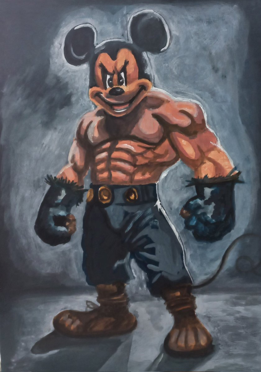 jun10rarts's tweet photo. Trabalho em acrílica sobre tela.
Mickey bodybuilder

#drawingpencil #desenhista #drawing #pencil #drawingcolor #color #desenho #desenhocolorido #ilustração #ilustracion  #artedrawimg #arte #artistaplastico #bodybuilder #Mickey #Disney #maromba #tinta #acrílica #pincel https://t.co/OKhNAxQMrH