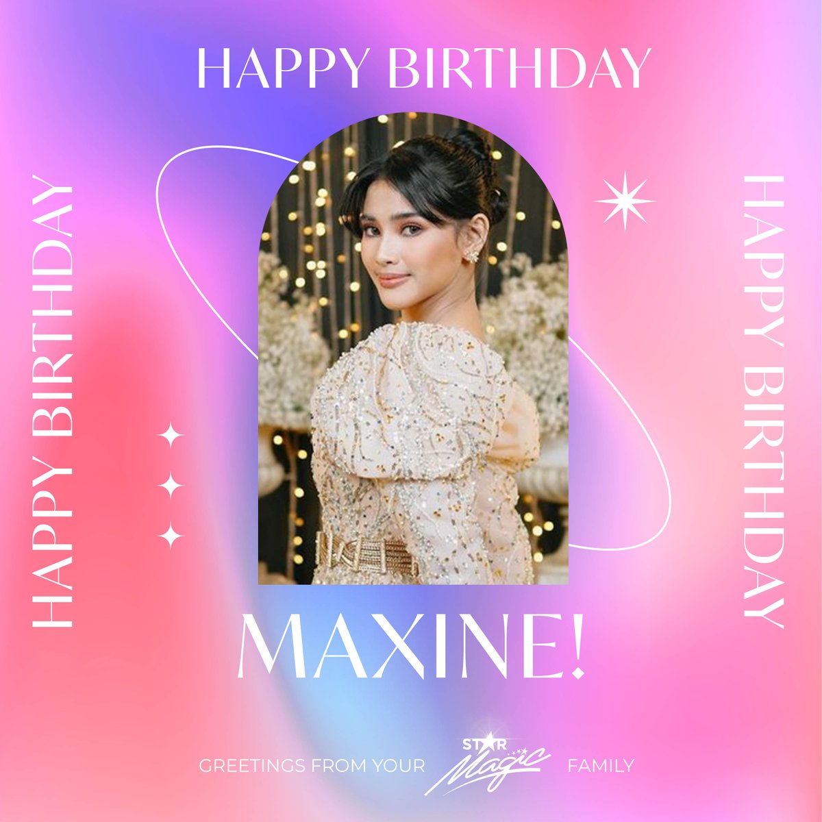 Cheers to more years, Maxine! Your Star Magic family wishes you a happy and meaningful birthday! May your coming years be blessed with nothing but the best!