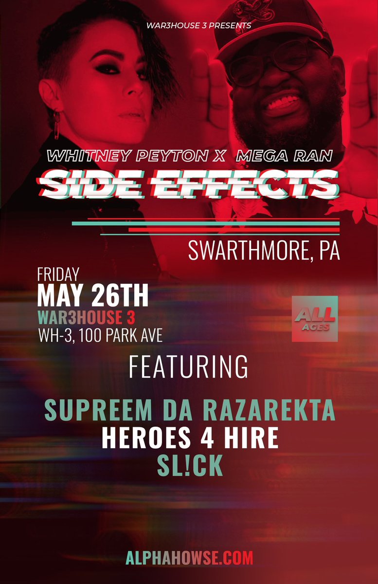 SupreemDR's tweet photo. @WhitneyPeyton Looking forward to Swarthmore PA May 26th! #funkthat https://t.co/pMRVlMguWK