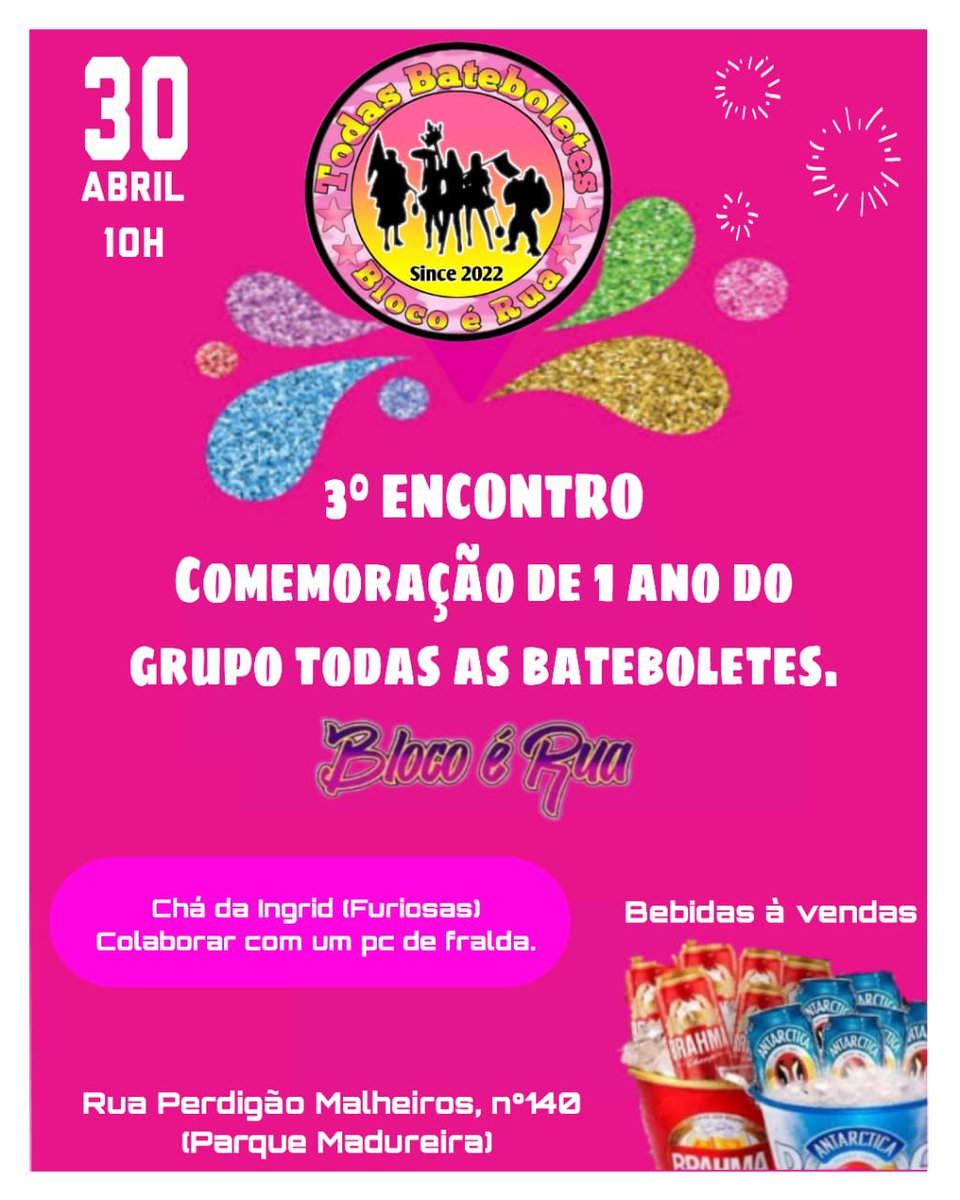 ritmadas's tweet photo. PRESENÇA CONFIRMA DAS RITMADAS ANCHIETA!!! BLOCO É RUA PORRA, PRA QUEM DESACREDITOU DE NÓS, NÓS TA AI EMM 🎭🥳🚀 https://t.co/TaesNOQaEW