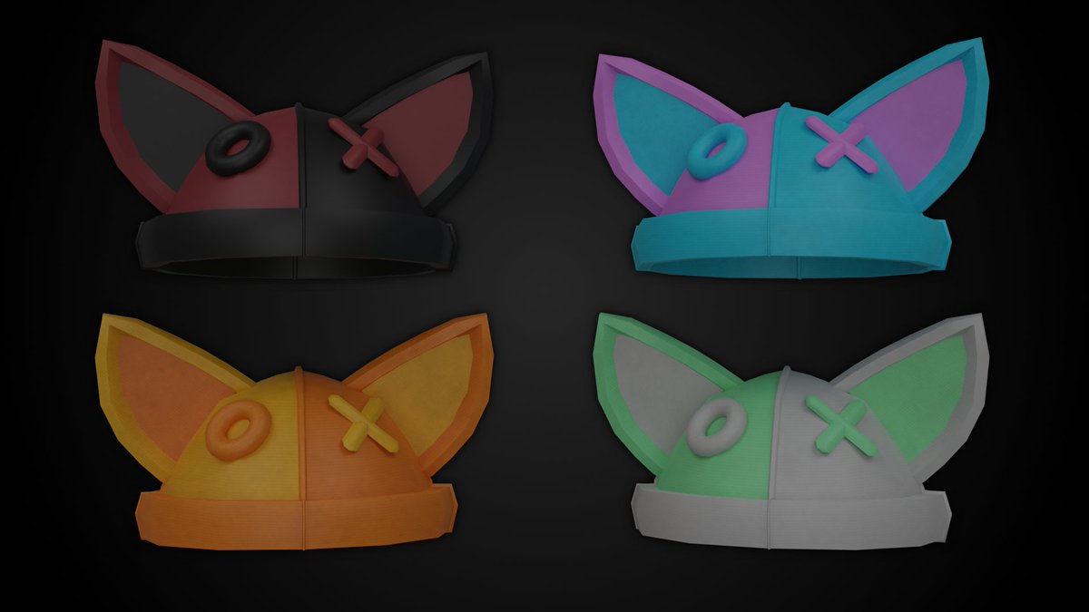 UGC Concept #38  

Two-Toned Kitty Hat | Tris : 1,634   

#UGCConcept | #RobloxUGC | #RobloxDev