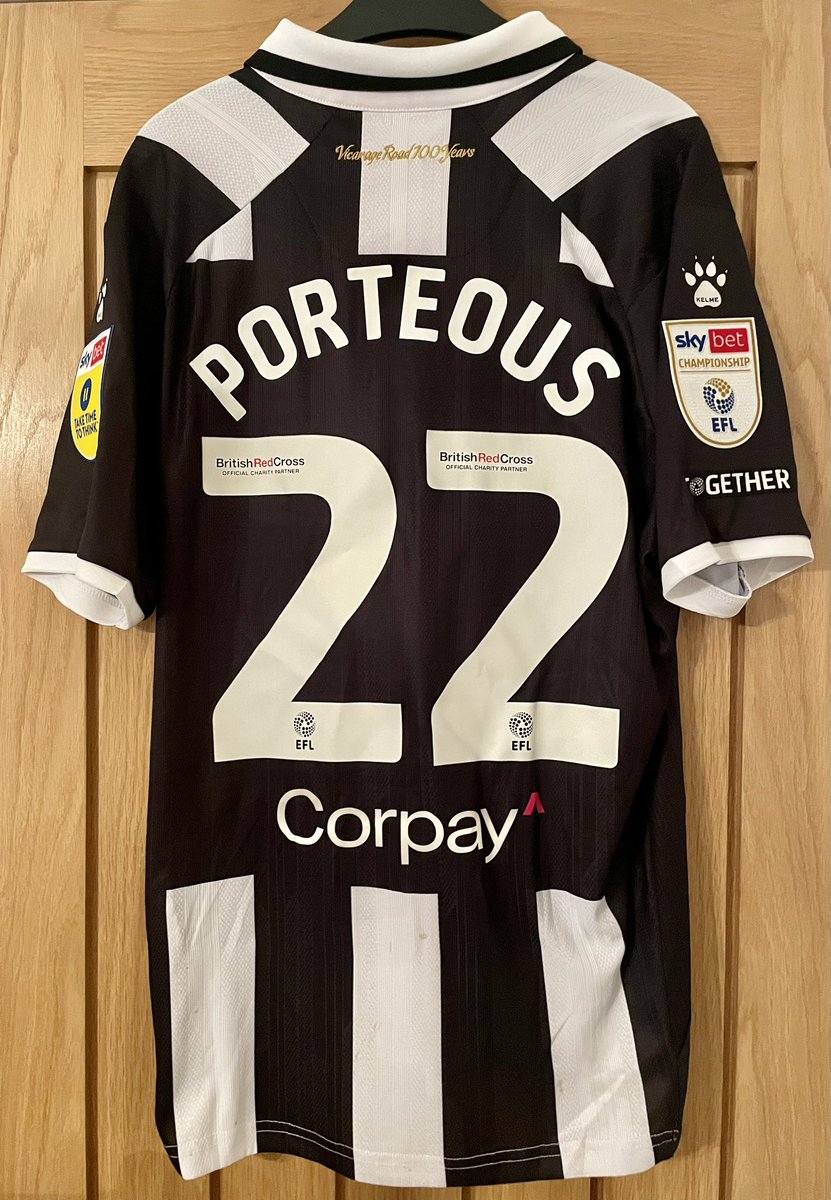 GlenDimmock's tweet photo. Ryan Porteous shirt, worn in the draw at Turf Moor against Burnley (D1-1 14/2/23) #watfordfc #ryanporteous #matchworn #matchwornshirt #footballshirt #footballshirtcollection https://t.co/7T67Vrh0nd