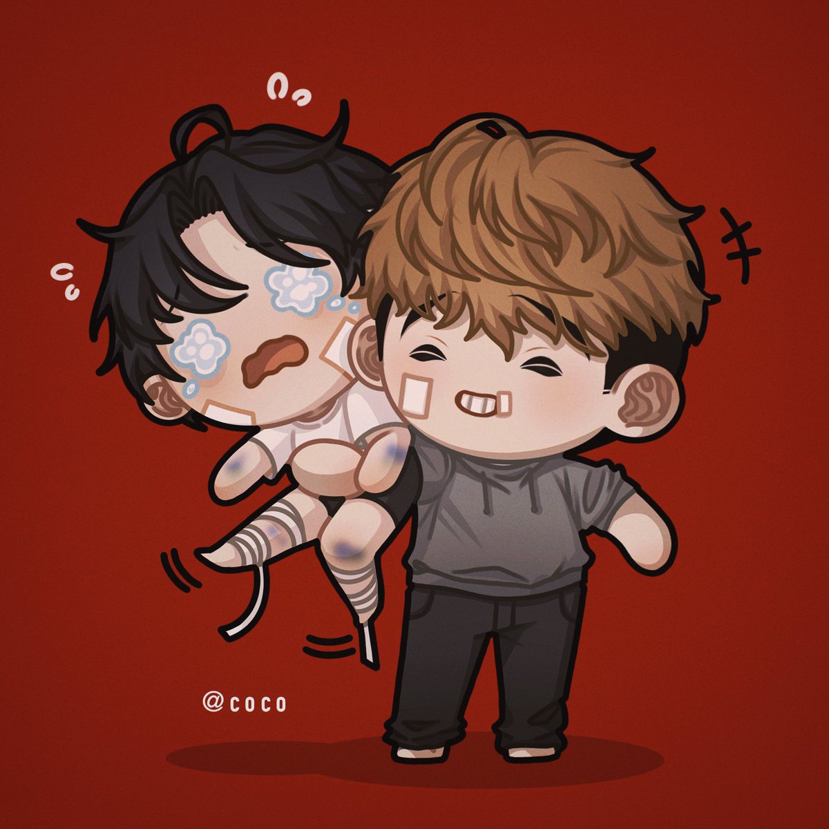 跑不了咯！

#killingstalking 
#sangwoo 
#Yoonbum 
<a href="/kooo_gi/">킬링스토킹_쿠기(Killing Stalking_Koogi_クギ)</a>