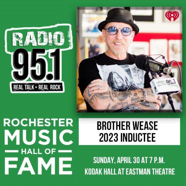 rjm64's tweet photo. Watch Succession on Monday and instead join us Sunday evening as Wease is inducted into the Rochester Music Hall of Fame. https://t.co/gwc9Sgpojj