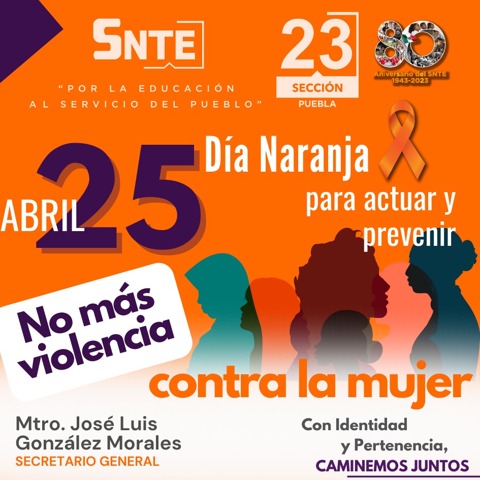 En todo el mundo, cada 25 de noviembre se conmemora el Día Internacional para la Erradicación de la Violencia contra las Mujeres,
#ConIdentidadYPertenencia
#CaminemosJuntos
#SNTE