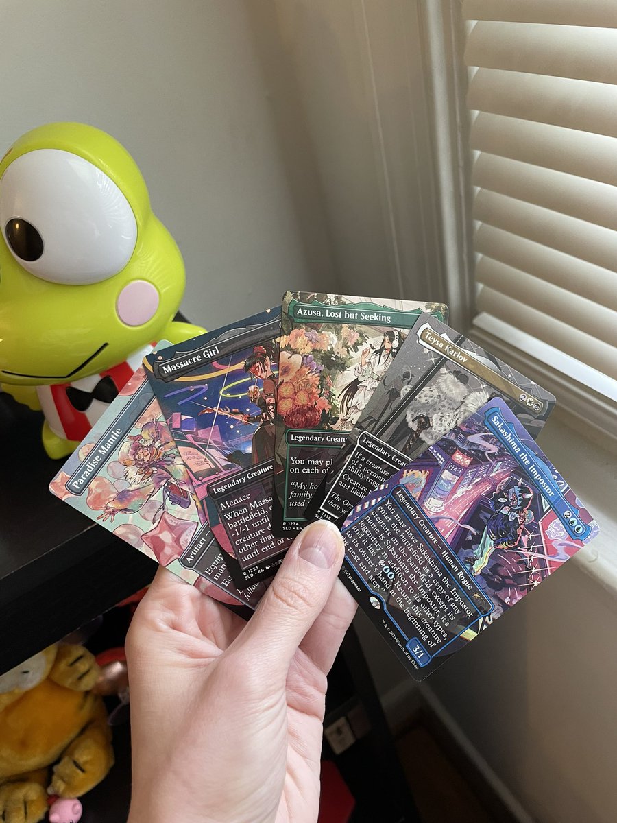 got my first ever secret lair purchase in the mail today :,-)