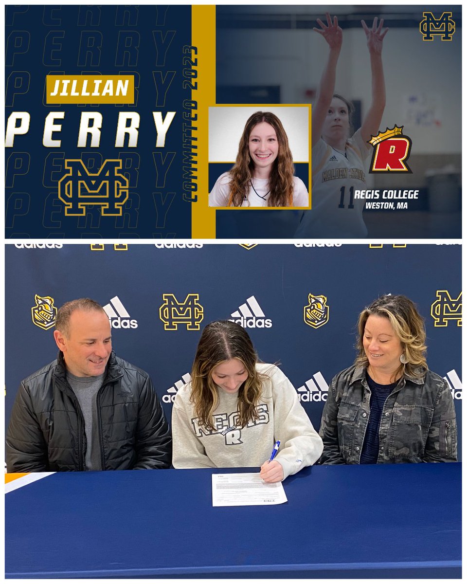 Congratulations to <a href="/maldencatholic/">Malden Catholic</a> multi-sport athlete and Captain Jillian Perry '23 and her family on her commitment to continue her academics and play basketball at <a href="/RegisWBB/">Regis WBB</a> 🏀 #lancerpride