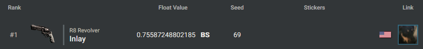 IEReviews's tweet photo. RAHHHH I HAVE THE HIGHEST FLOAT 69 SEED R8 INLAY #CSGO #CS2 #CS #anubiscollection https://t.co/bxUDpzBVNE