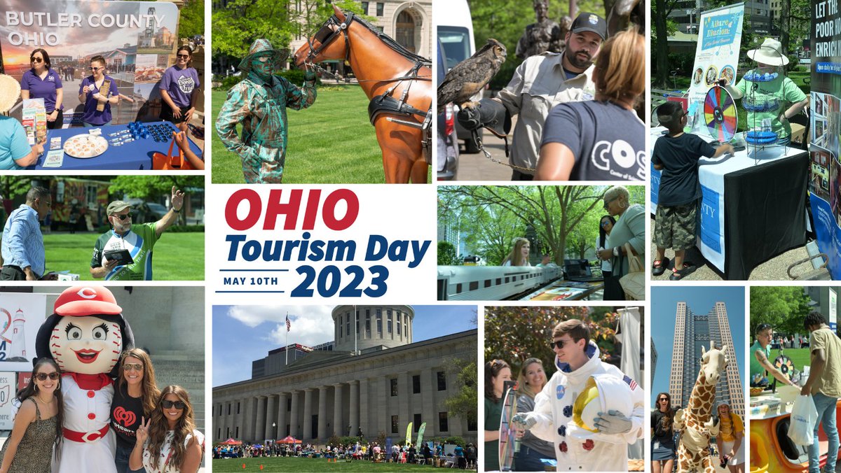 We're counting down to #OhioTourismDay! Join us May 10 from 11AM - 2PM on the Ohio Statehouse lawn for a day of travel inspiration, exhibitor goodies, and fun for all ages. Have you RSVP'd yet? fb.me/e/15T8BwRyw