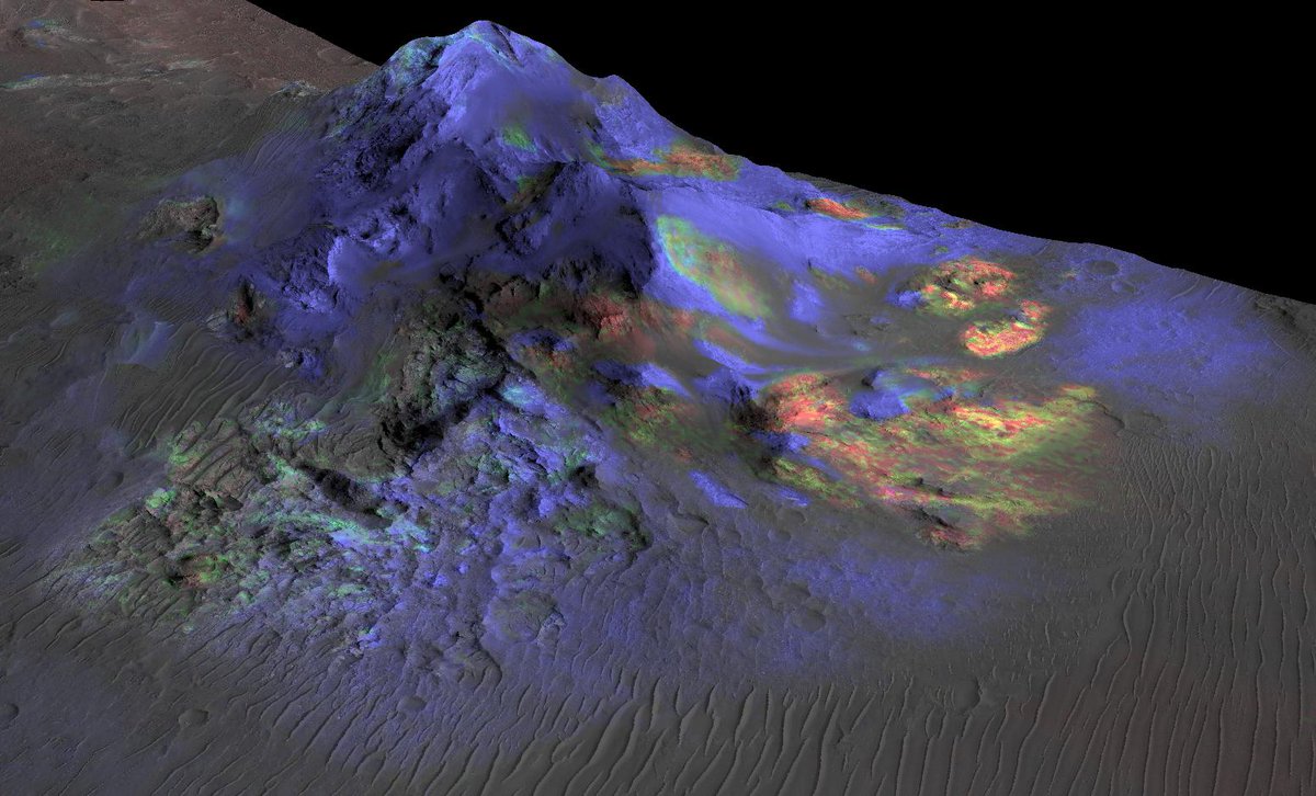 NASAJPL's tweet photo. After 17 years of mapping minerals on Mars, @NASA has switched off CRISM, an instrument on the Mars Reconnaissance Orbiter that helped reveal how water shaped Mars billions of years ago. This step has been planned since last year. https://t.co/TgrnizkbYq https://t.co/xmNq0Gw0Xp