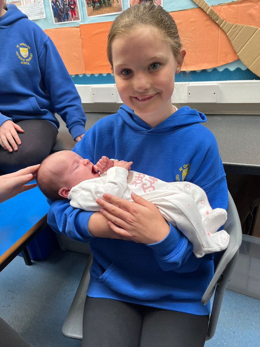 DonlonMrs's tweet photo. @saintoswalds @MrsPAtherton More baby Zara cuddles!! The children were thrilled to finally meet her. #practicallyperfectineveryway ๐๐ https://t.co/YJUegJHNCO