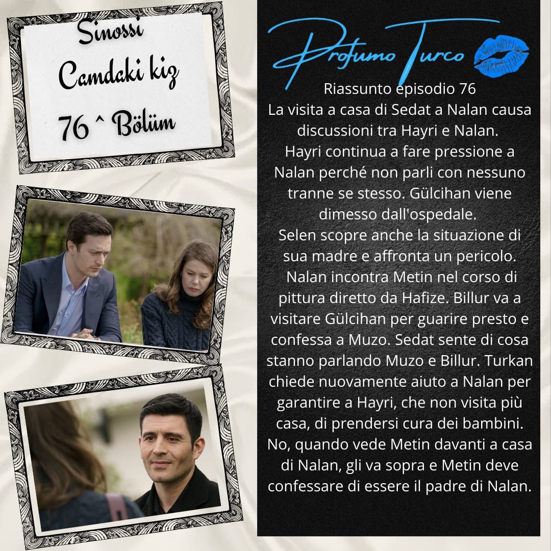 Magia_Turca's tweet photo. #profumoturco @ProfumoTurco @Annayok76 @lallayaya1 @NoiaAlessandra @EmmaAriosti @Paolasavy @YargiIta @Yalicapkiniita #sinossi #foto https://t.co/G43lKtFB6k