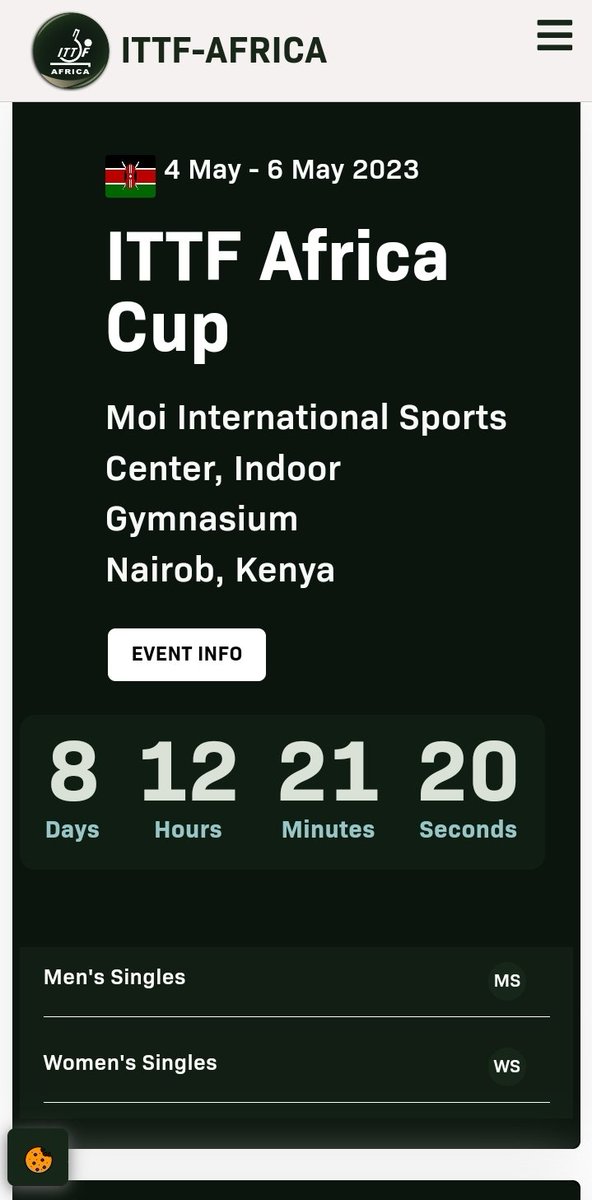 KenyaTable's tweet photo. Come watch the top 16 male and female Table Tennis players battle it out to be crowned the best in Africa and win their share of $25000 in prize money.
#TTAfricaCup #TuchezeTebo https://t.co/GLf4XUAMoO