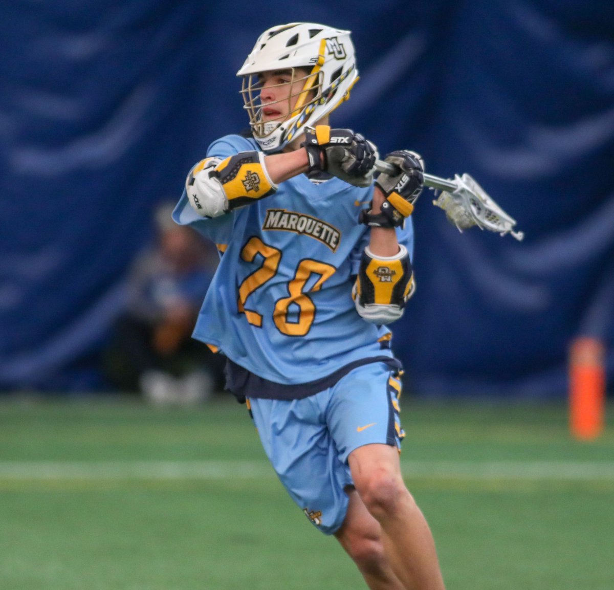 𝐌𝐀𝐑𝐐𝐔𝐄𝐓𝐓𝐄 𝐋𝐀𝐂𝐑𝐎𝐒𝐒𝐄 𝐒𝐄𝐍𝐈𝐎𝐑𝐒

Holden Patterson is a graduate student in the College of Business. He's a 4x <a href="/BIGEAST/">BIG EAST Conference</a> All-Academic Team member and third in MU history in man-up goals. #WeAreMarquette