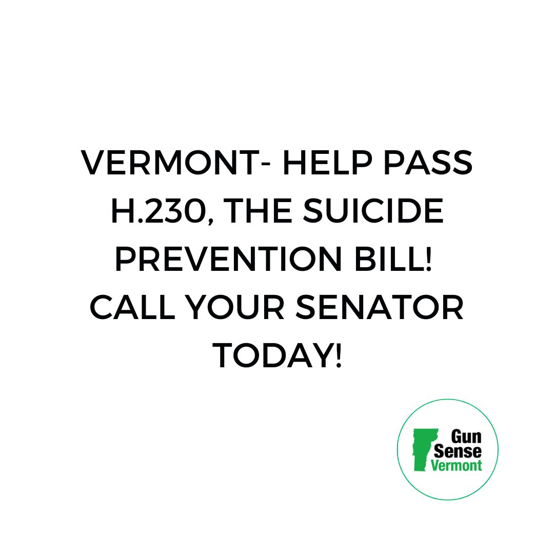 GunSenseVT's tweet photo. Use this tool to find and contact your Senator TODAY! Tell them to vote yes on H.230. This bill will absolutely save lives in Vermont. https://t.co/zhRM3kUa2J #vtpoli https://t.co/9hT49tE0uc