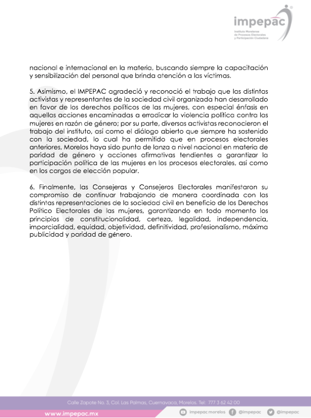 GallyJorda's tweet photo. El encuentro con mujeres activistas, abogadas, ex candidatas; regidoras y ex regidoras, tuvo buenos resultados. Les comparto parte de los compromisos hechos por el @impepac para atender la Violencia Política Contra las Mujeres en Razón de Género #VPCM. https://t.co/Tcf2rcOevj