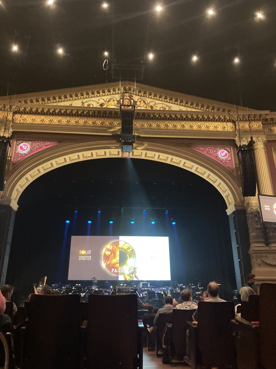 Vanavond naar het metropole orkest &amp; european space agency (ESA) met de voorstelling 
Solar Orbiter: We are all children of the Sun 🌅🌅💛💛