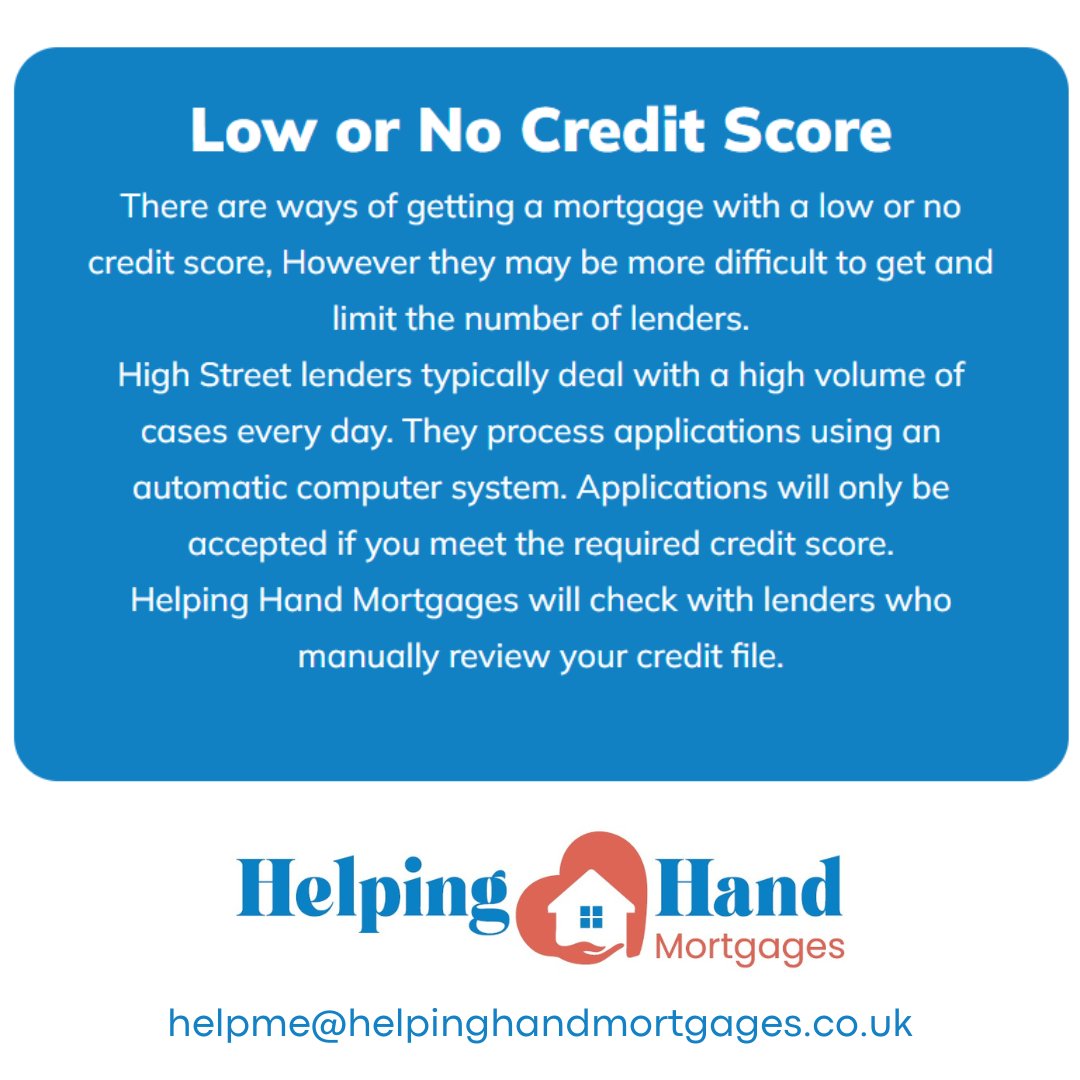 HelpinghandMort's tweet photo. Help with a low or no credit score #mortgages #mortgage #helpinghand #creditscore #remortgage #purchase #homebuyer #buytolet #arrears #debt #mortgage #mortgagebroker #mortgagespecialist https://t.co/yxrSB47z2W