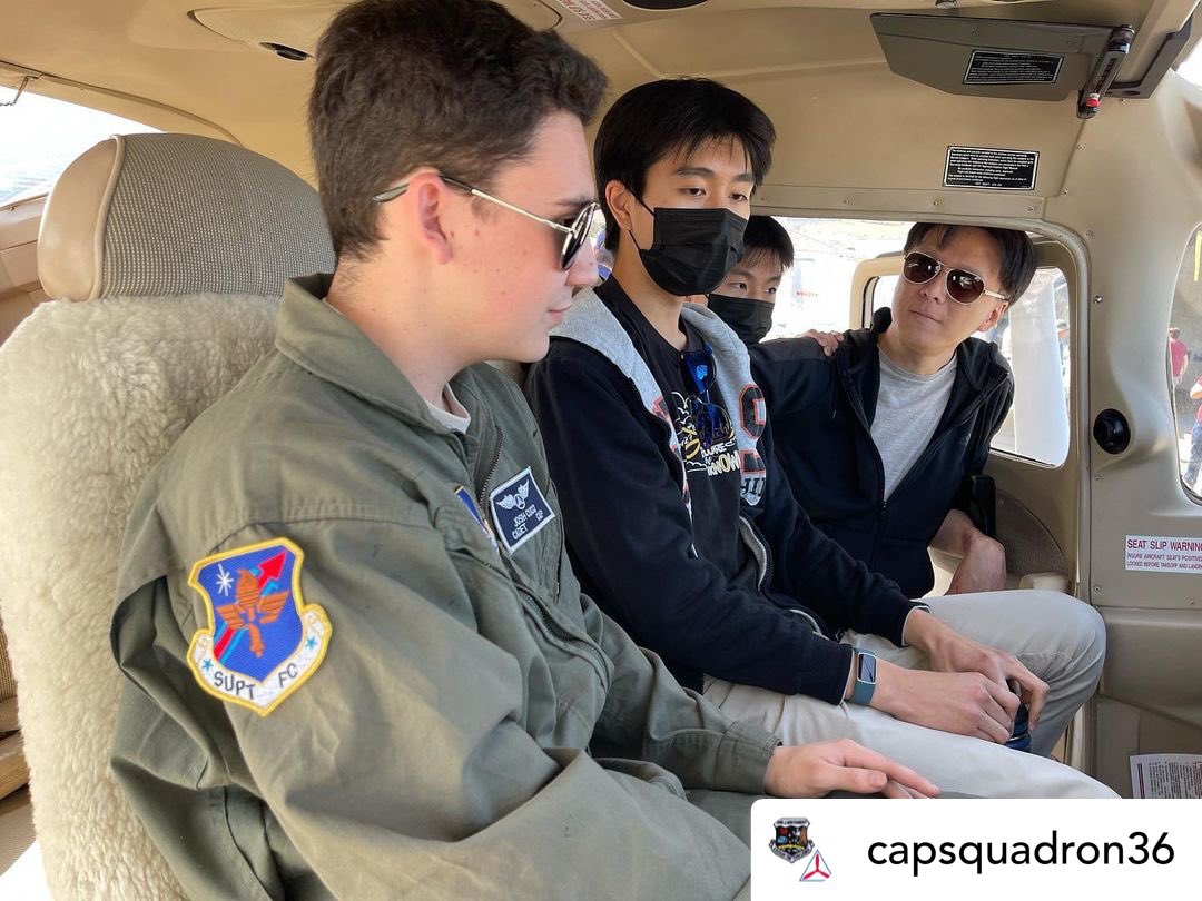 CAPGroup2CA's tweet photo. This afternoon C/Captain Cucci, Captain West and 1st LT Winter staffed a static display at San Jose State University’s Aviation Career day. They spoke to many young adults about the benefits of membership in the Civil Air Patrol and how to start a career in aviation. https://t.co/NPxyZud1sP