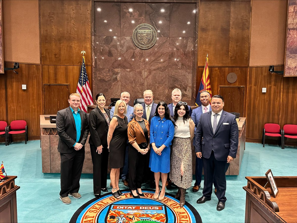 TimONealCEO's tweet photo. I want to thank our #Arizona elected officials for meeting with me as part of our Day at the Capitol. @GoodwillAZ relies on both the generous donations from the community and strong private-public partnerships to help maximize the benefits of our programs and ensure every Arizonan has access to opportunities to uplift themselves through the power of work and education. 

A prime example of this partnership is the @excelcenteraz, Arizona’s first adult charter high school for individuals without a high school diploma. This free service provides flexible class schedules, child care and transportation assistance, which greatly lowers barriers toward earning one’s diploma. 

Thanks to the Arizona legislature for hosting this great event that brings the community together. 

https://t.co/SpC6O5eeyt

#DayattheCapitolGoodwill