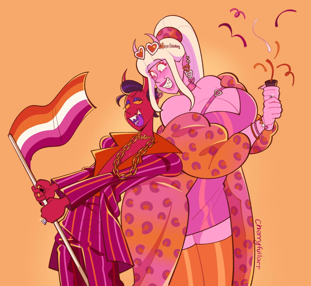 Happy Lesbian Visibility Week!! 🧡🤍💗