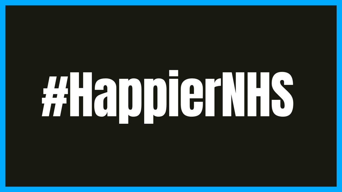 I've been reminded this week of the incredible impact that heartfelt and generous praise can have.

What quick and easy things do you do that make a real difference to others? 

#HappierNHS