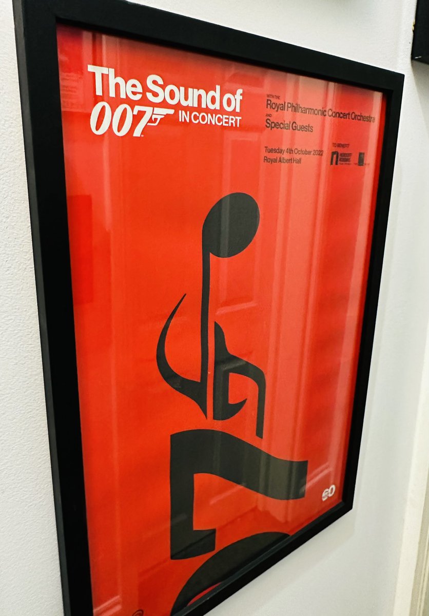 dave_norris's tweet photo. @j_edwards_photo finally managed to frame this for me. Had to go next to ‘the guvnor’ obviously…
#SoundOf007 #JohnBarry https://t.co/XKp0ivn6Up