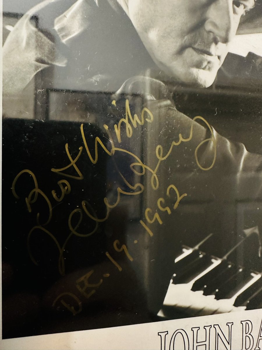 dave_norris's tweet photo. @j_edwards_photo finally managed to frame this for me. Had to go next to ‘the guvnor’ obviously…
#SoundOf007 #JohnBarry https://t.co/XKp0ivn6Up