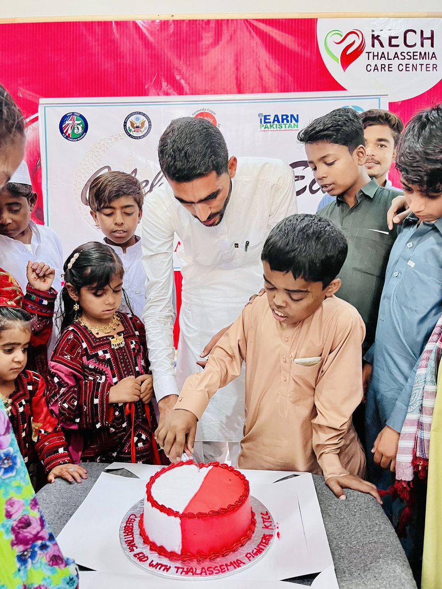 kechThalassemia's tweet photo. Thank you @magicalbite for sponsoring a cake for our Thalassemia fighters on Eid day! Your kind gesture made their day extra special and brought smiles to their faces. Your support means a lot to us at Kech Thalassemia Care Center. @thalassaemiaTIF #MagicalBite #EidCelebrations https://t.co/KEtM16LJNw