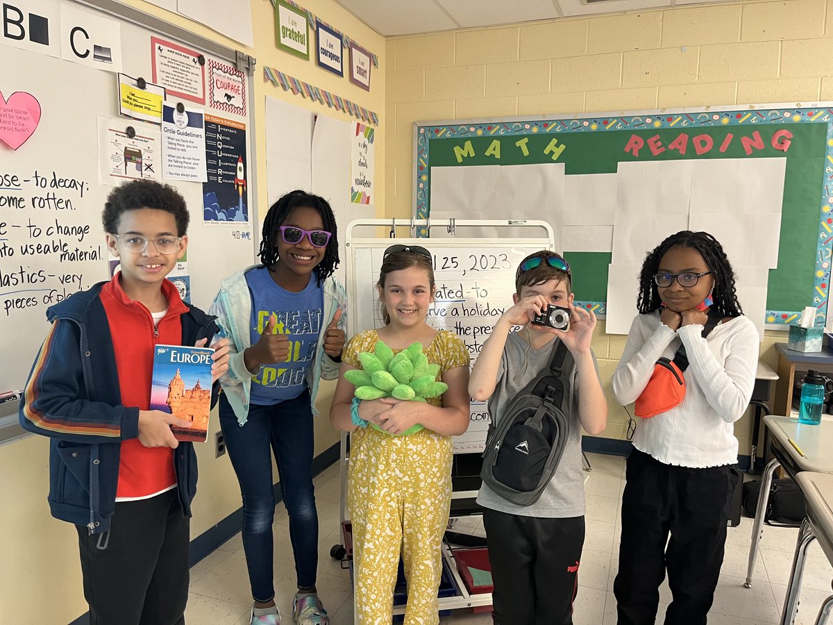 MarleyESAACPS's tweet photo. Today
@MarleyESAACPS
Mustangs were Wacky Tourists and went on a hunt for numbers. #AprilMathMonth
@AACountySchools
@AACPSPK5Math https://t.co/dbagingoqJ