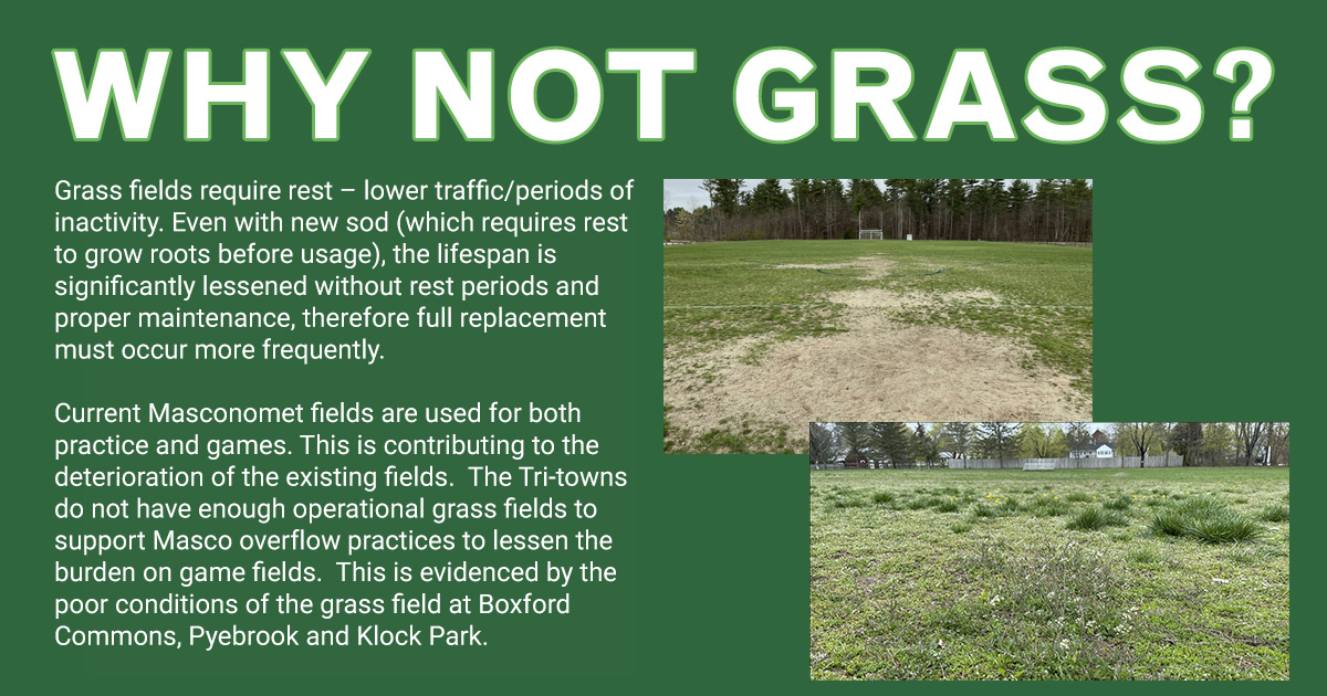 We have given significant thought to "Why Not Grass?" Read on for a comprehensive explanation of why retaining existing grass is not a sufficient solution for our fields. #turfupmasco
turfupmasco.org/why-not-grass-…