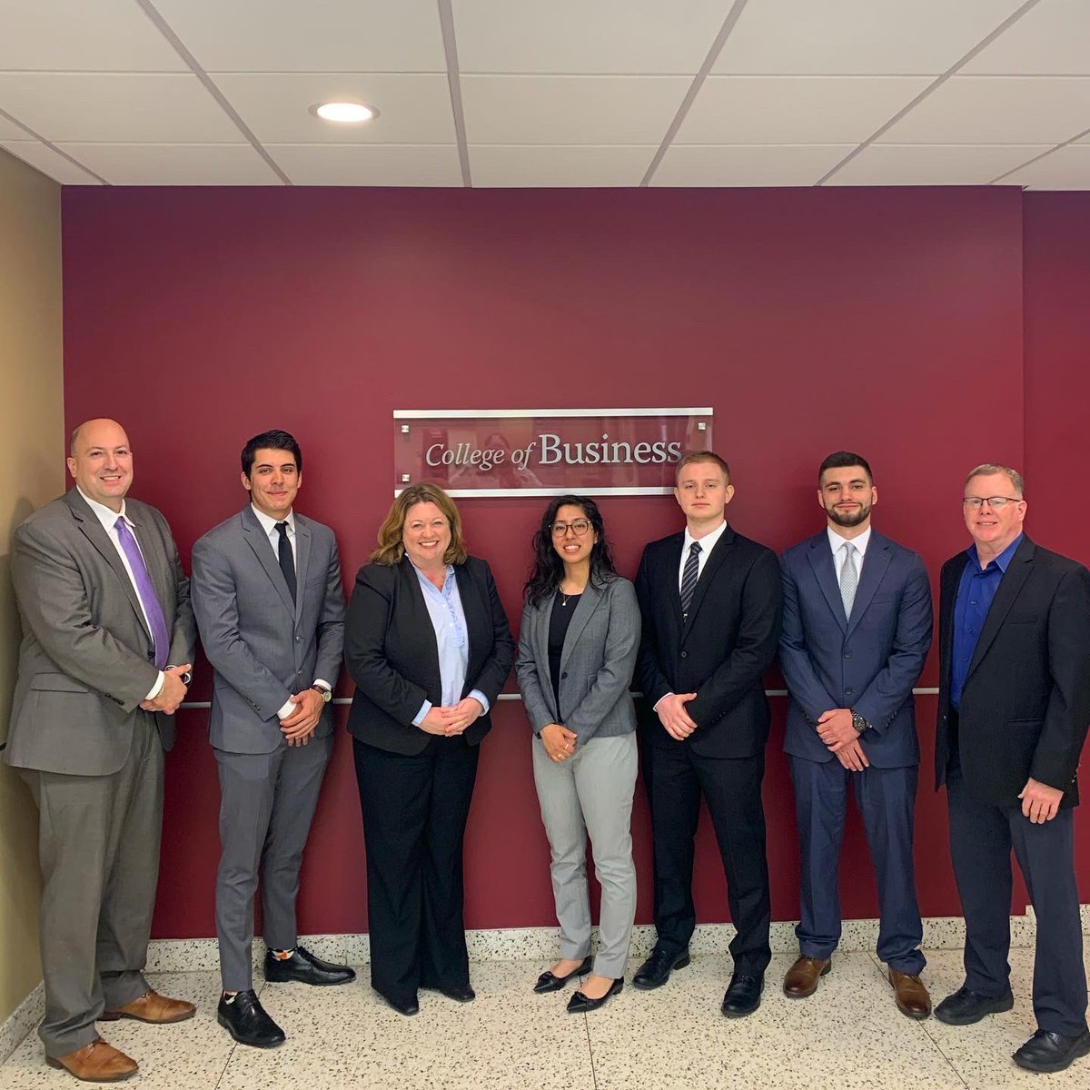 LewisUCoBDean's tweet photo. Congratulations to our students Matthew Sekula, Andrew Burton, Daniel Caldwell and Ruth Delgado who represented Lewis at the 2nd Annual Lasallian Societal Impact Case Competition! The team was mentored by Dr. Elizabeth Belgio with Dr. Jim Oakley serving as 1/6 judge. #LewisUCoB https://t.co/65WP8gyQLX