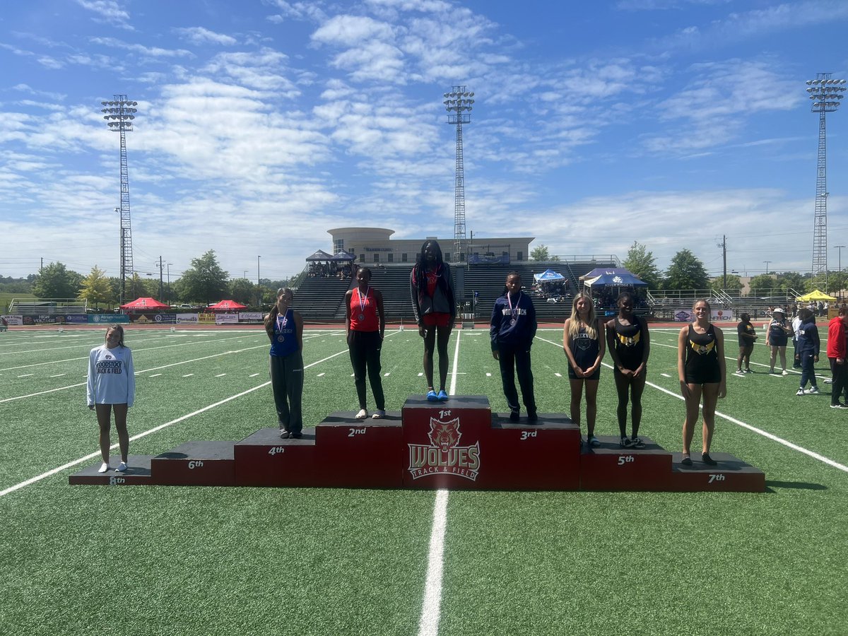 Congrats to Sia Rebeles and Marlee Jackson on placing in the High Jump. Marlee Jackson placed 🥉qualifying for sectionals! @whsathlactivity @WoodstockHS1 @woodstock_xc