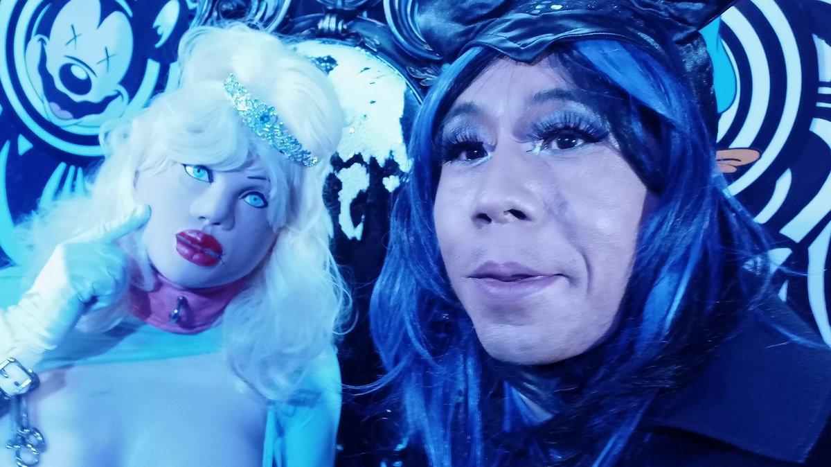 djwarnetta's tweet photo. Well well well, if it isn't the fabulous @BarbieFutanari as "sin"derella the fairy godmother. I'm outchere tryna be Maleficent #twisteddisneyprincess #oasissf https://t.co/POBjxV3J8e