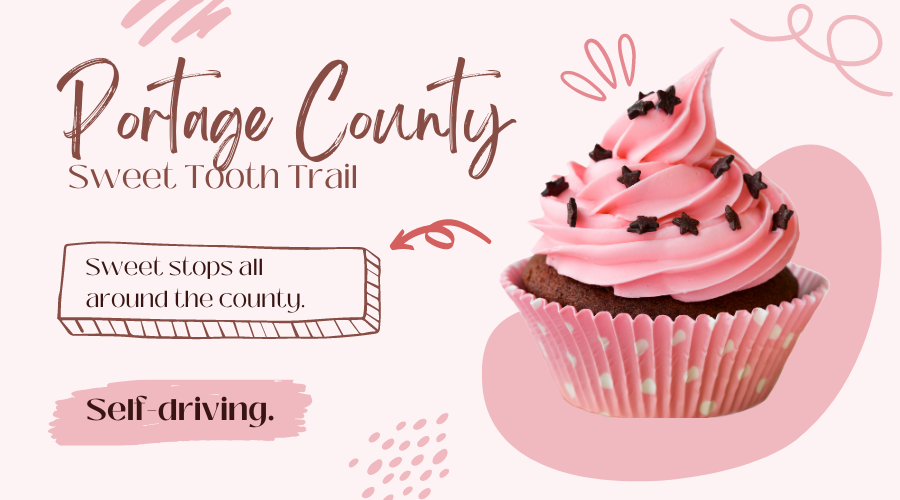 Do you love cake, cookies, cupcakes, ice cream, pies, chocolate, chocolate topped popcorn, and sugary specialty coffee drinks? Then we have a road trip for you! centralportagevcb.org/the-portage-co…