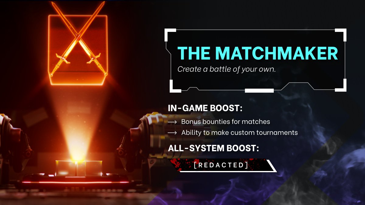 Kryptiverse's tweet image. Ready to dominate the multiplayer scene in KRYPTI? 🎮💪🏽

Hold the Matchmaker AiRM and receive bonus bounties from PvP matches and boosted rewards for creating winning multiplayer maps 🗺️

Rise to the challenge and show off your skills! 🌟

#KRYPTI #Matchmaker #gaming #multiplayer