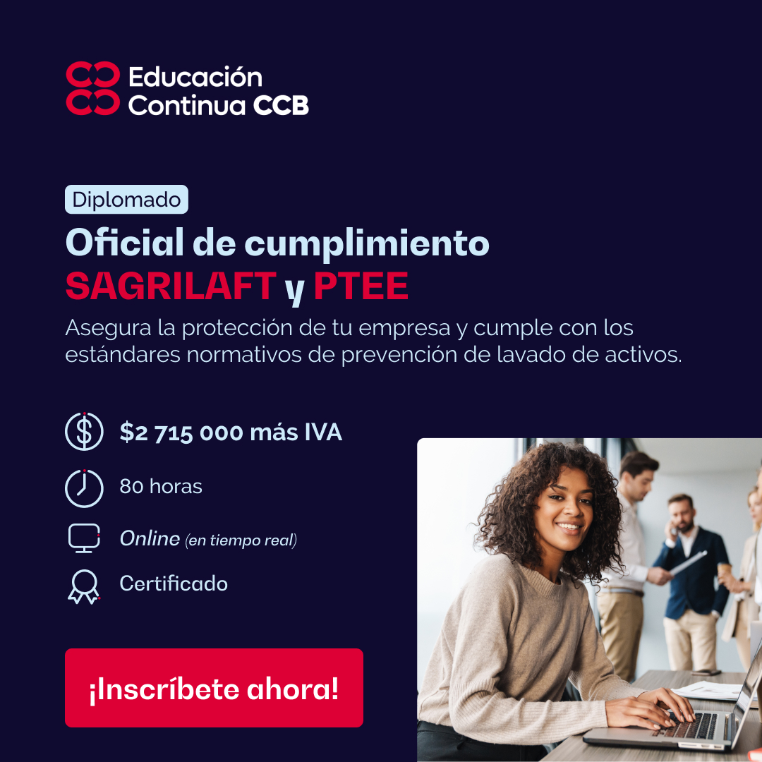 LemaitreCon's tweet photo. 😎 Nuestros #consultores hacen parte una vez más del equipo que dicta esta nueva edición del Diplomado de #OficialdeCumplimiento, #SAGRILAFT y #PTEE organizado por la @camaracomerbog ¡Inscríbete! como siempre, estará buenísimo. https://t.co/uXSwRDi1QZ https://t.co/7oxG3mw3al