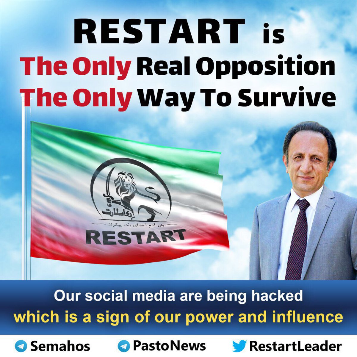 @CBKNEWS121 #RestartLeader
#Seyed_Mohamad_Hosseini
#Q
SMH