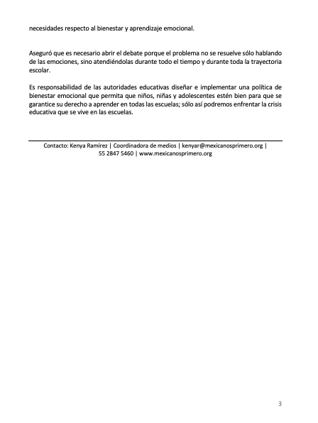 Mexicanos1o's tweet photo. En Mexicanos Primero publicamos el estudio “Aprender a estar bien, estar bien para aprender” -primero en su tipo-, que revisa la situación socioemocional de niñas, niños y adolescentes (NNA), así como las políticas educativas para el bienestar emocional en las escuelas. (cont.) https://t.co/paYkoiWavW