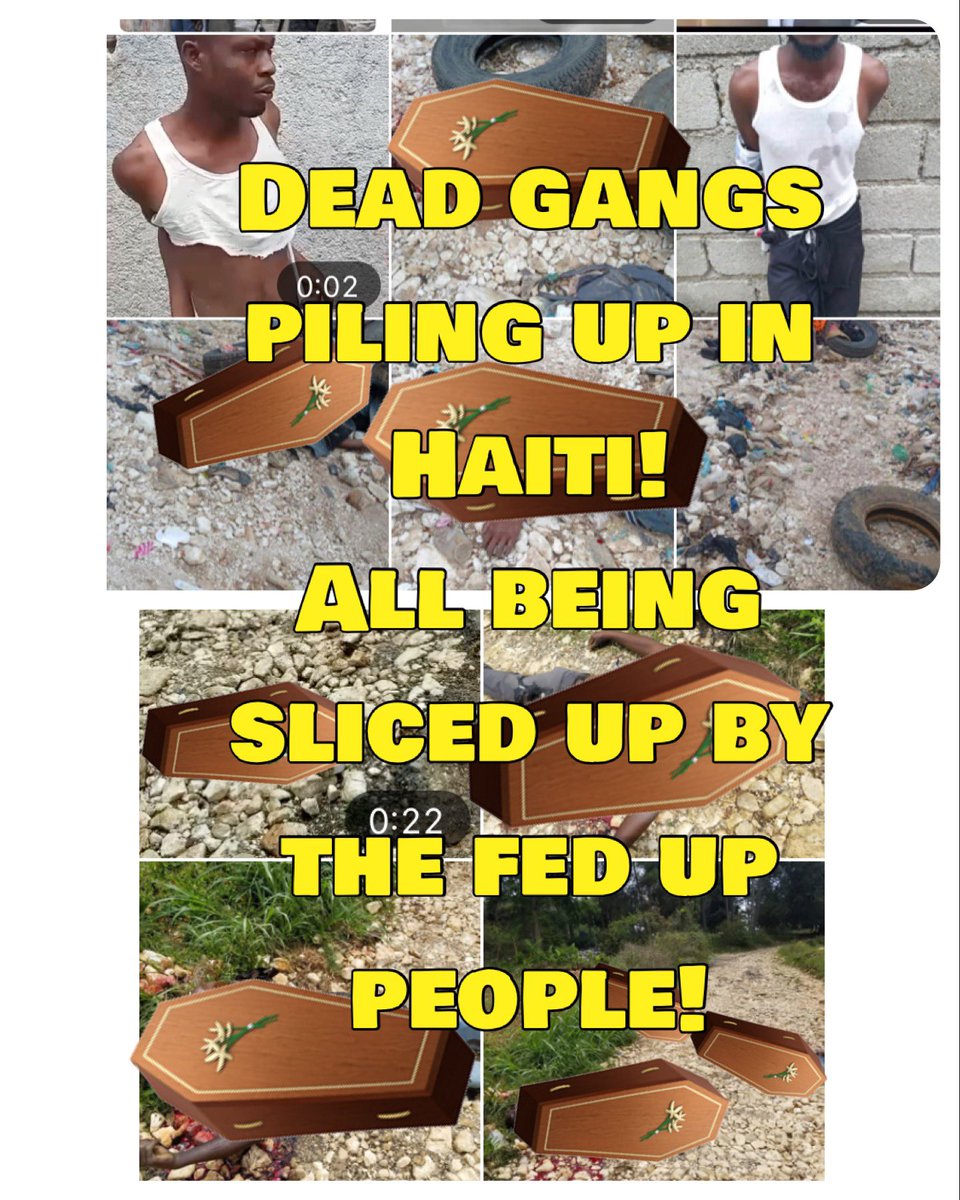 JoonzP's tweet photo. In  #HAITI the #gangs are being caressed by the people that’s fed up with the terrorizing! #FYI #Nato, and anyone else wanting to go in there to “help” ? DON’T!  You’ve been warned. #BloodForBlood https://t.co/E4yVI9Ds1f