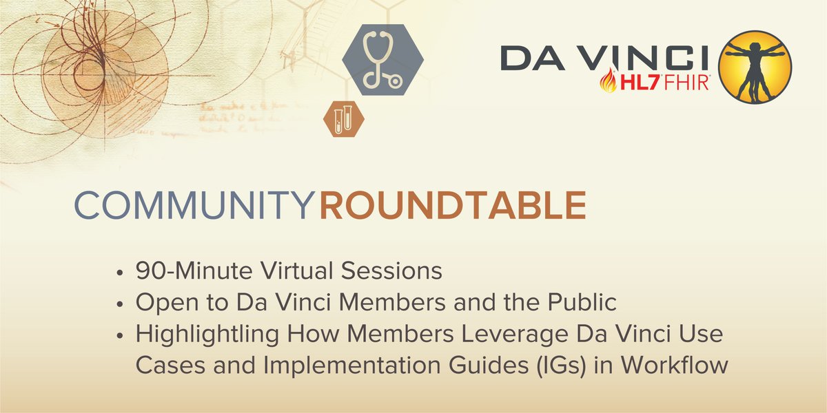 Don’t miss tomorrow’s @HL7 #davinciproject Community Roundtable, A Transformative Trifecta: An End-to-End Prior Authorization Journey, with speakers from @athenahealth, @Availity and @Humana and Da Vinci on Apr. 26, 4 p.m. ET Register: bit.ly/3AqV9zw