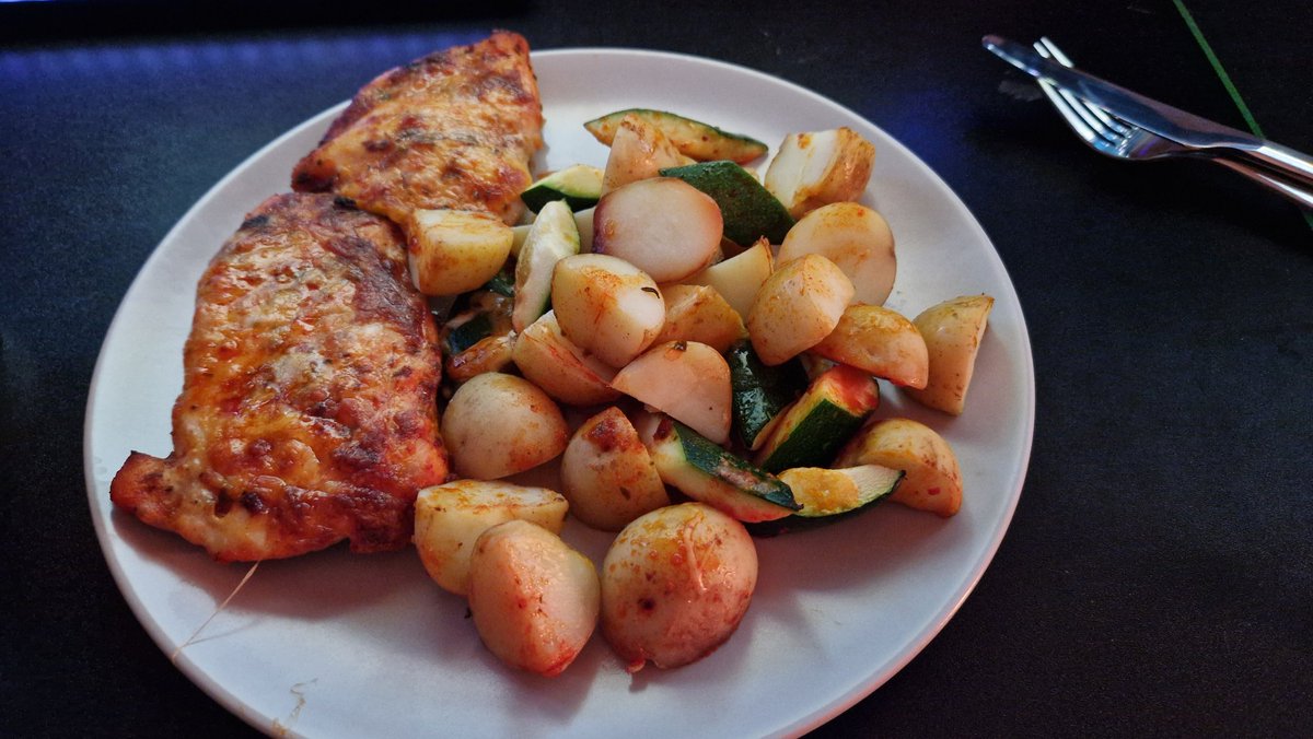 W aftensmad, lige klar til en tur i fitten efter😎