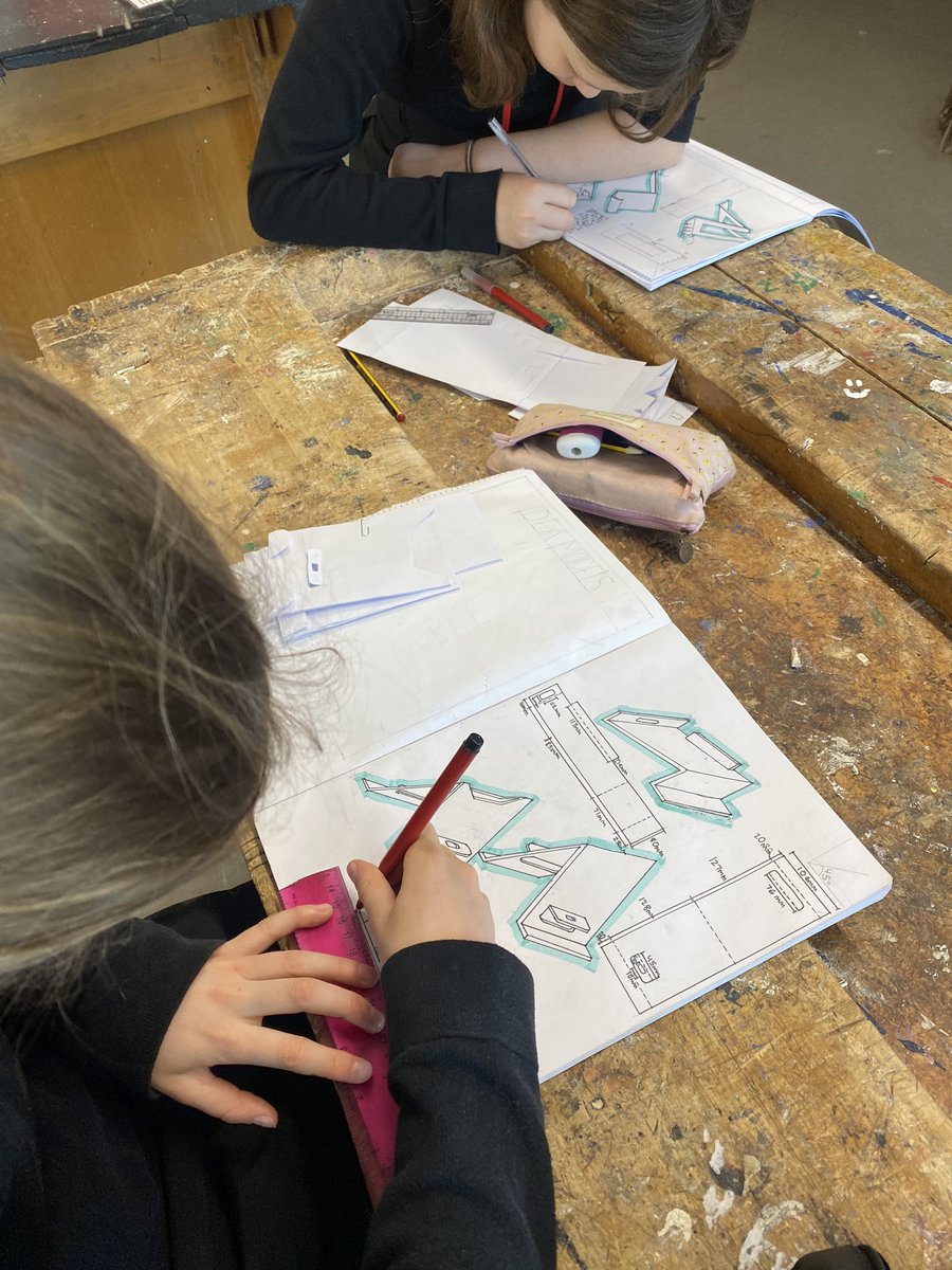 Year 7 have been working hard drawing in oblique and measuring their mobile phone holder designs✏️📏 <a href="/MrPowellCHS/">CHS Design & Technology</a>