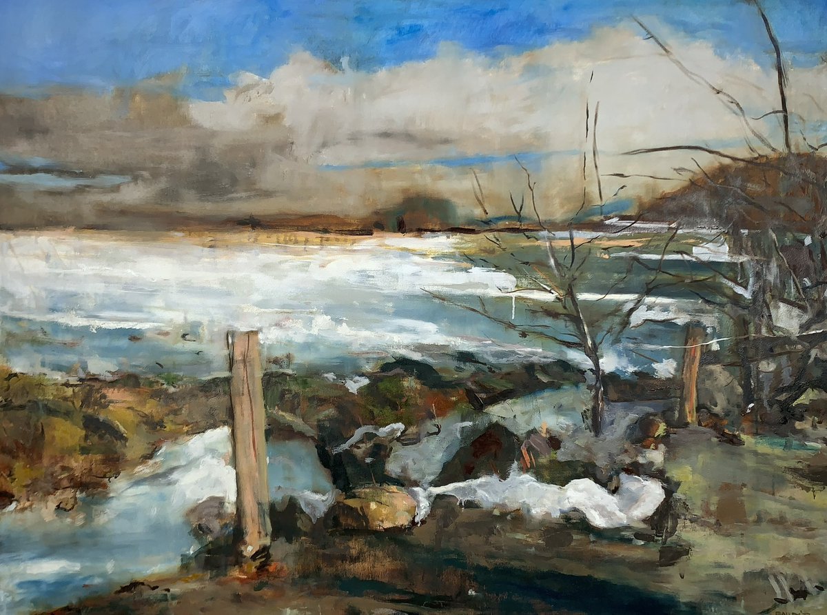 JayBaileyArt's tweet photo. Northern Pasture between snowstorms, oil on canvas, 48” x 36”, 2023
.
I missed snowstorms by a few days on each side of my visit to the Truckee Meadows this past December. My first painting of 2023. https://t.co/e3t2aLb429