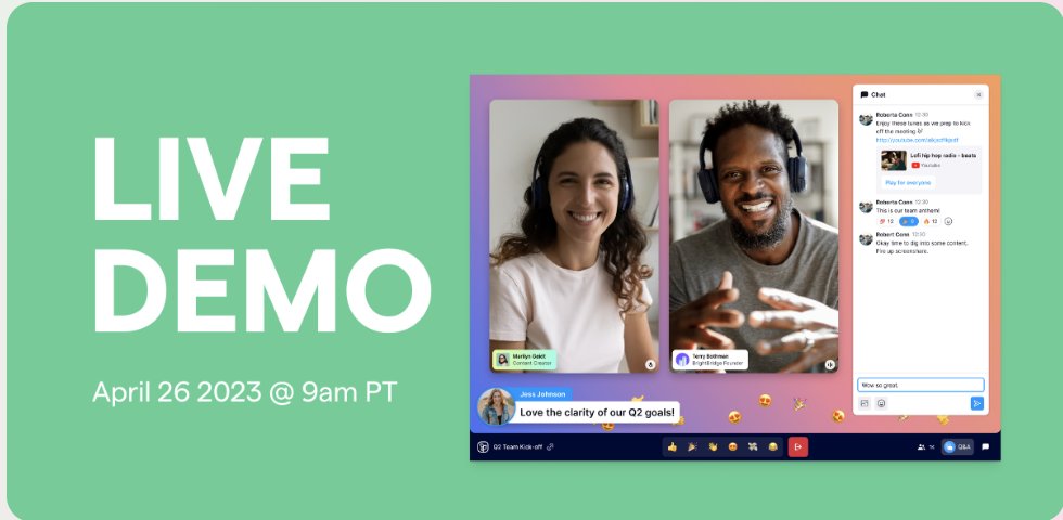 Maximize your Session experience! 

Join us tomorrow for our next live demo where we'll showcase its powerful features and guide you through creating your first Session. 

Register now: app.session.com/lauren/Session… 

#HopinSession #livedemo #events #engagement #register #webinars