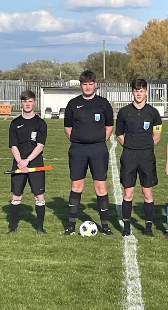 wirralfareferee's tweet photo. Match Officials Wirral District U13 Final 
Referee:  Ciaran Johnston 
Assistant: Michael Nolan
Assistant: Ben Price 
Shore Villa Tigers v Poulton Victoria Monaco https://t.co/vkH2pzXo8R